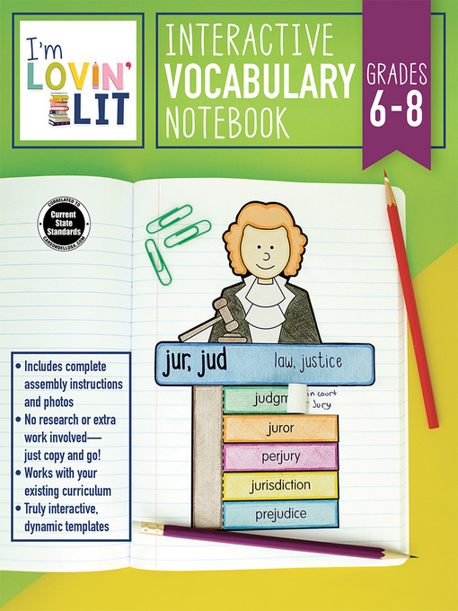 Title details for I'm Lovin' Lit Interactive Vocabulary Notebook, Grades 6--8 by Erin Cobb - Wait list